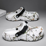 Summer Outdoor Beach Sandals Men Clogs Shoe Women Slippers Camouflage Platform Aqua Shoes Soft EVA Indoor Home Slides Flip Flops