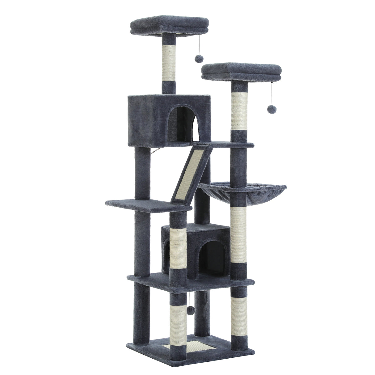 Domestic Delivery Big Cat Tree Tower Condo Furniture Scratch Post Cat Jumping Toy with Ladder for Kittens Pet House Play