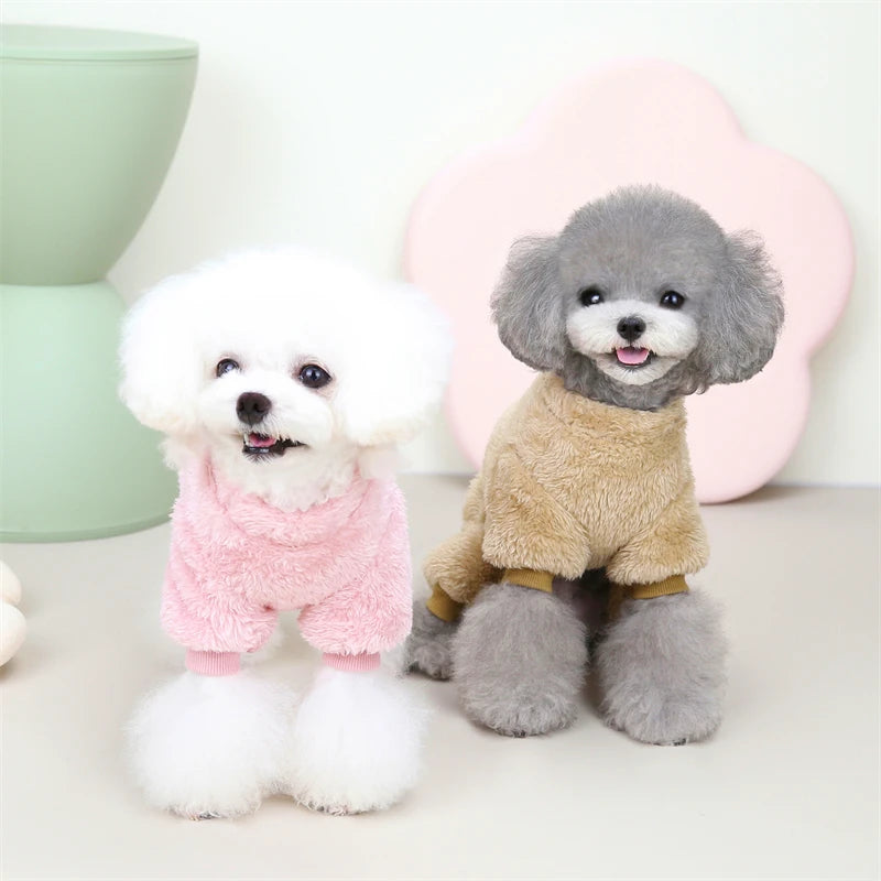 Puppy Fleece Pet Clothes for Small Medium Dogs Jumpsuit Coat Chihuahua French Bulldog Yorkie Costume Clothing Dog Supplies