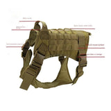 Outdoor dog vest Nylon tactical training dog coat medium large dog vest chest strap