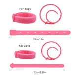 Pet Dog Cat Collar Anti Flea Mite Lice Insecticide Mosquito Outdoor Adjustable Pet Collar Cat Accessories Long-term Protection