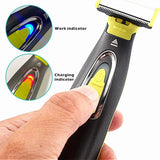 MLG Electric Shaver For Men and Women Portable Full Body Trimmer USB T Shaped Blade Razor For Beard Armpit For Washable