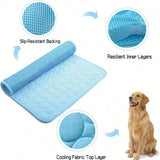 Pet Cooling Mat Dog Cat Sleeping Pad Cool Ice Silk Moisture-proof Mattress Cushion Summer Small Animal Cold Bed 5 sizes