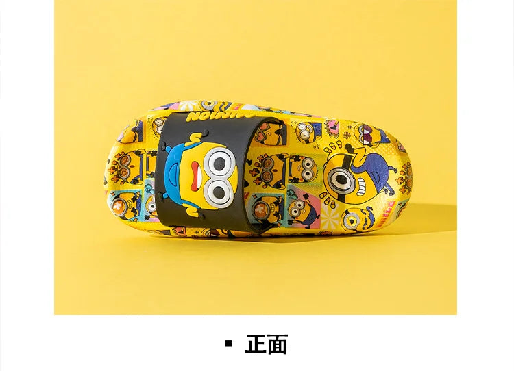 Genuine Minions children's slippers, indoor non-slip cartoon light soft soled slippers for boys and girls