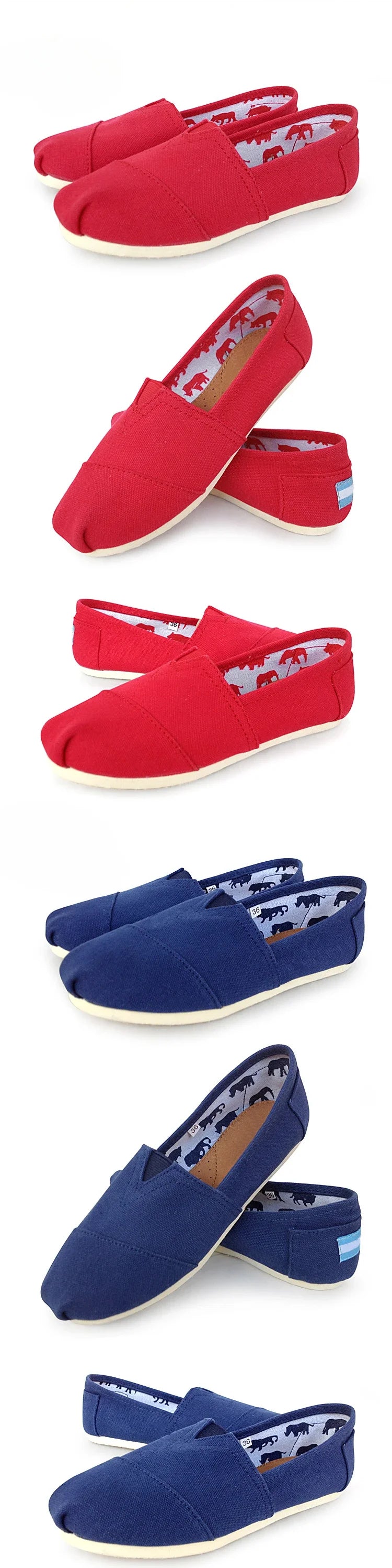 Summer Classic Blue Canvas Loafers Men Women Low Comfortable Flat Shoes Men Slip-on Casual Shoes Men Espadrilles Zapatos Hombre