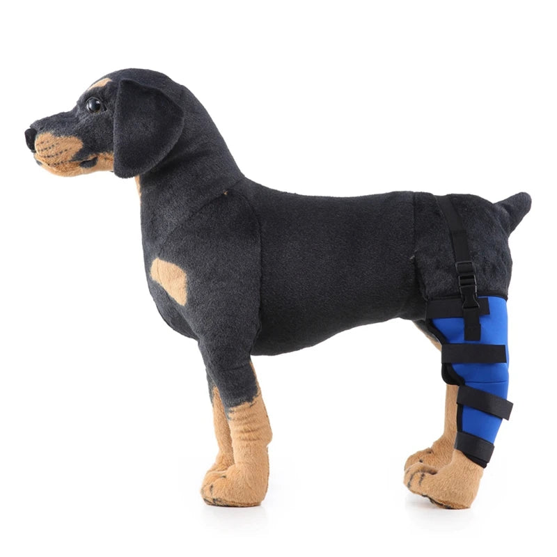 Pet Knee Pads Dog Support Brace for Right Left Leg Hock Joint Wrap Breathable Injury Recover Legs Dog Protector Support