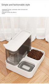 Large Capacity Automatic Cat Food Dispenser Drinking Water Bowl Pet Supplies Wet and Dry Separation Dog Food Container