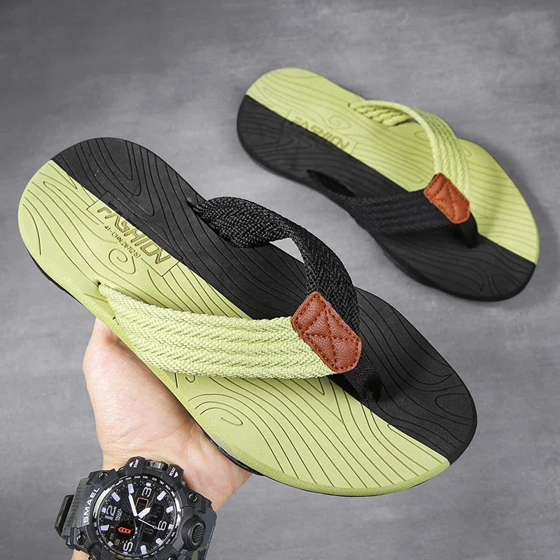 Jumpmore Shoes Men Flip Flops Fashion Mens Sandals Outdoor Soft Summer Slippers Size 39-45