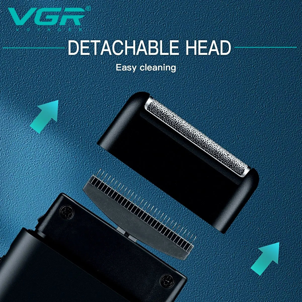 VGR Electric Shaver Professional Shaver Portable Mini Shaving Machine USB Charge Beard Trimmer for Men V 390