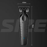 Kemei 2299 Barber Cordless Hair Trimmer 0mm Zero Gapped Carving Clipper Detailer Professional Electric Finish Cutting Machine