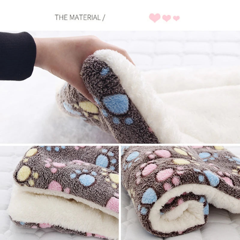 Washable Dog Bed Thickened Dog Mat Pet Cat Soft Fleece Pad Blanket Mat Cushion Home Bed Rug Keep Warm Pet Supplies cama perro