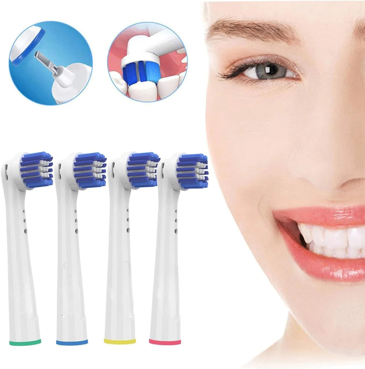 Toothbrush Replacement Heads Refill for Oral B Electric Toothbrush Pro1000 Pro 3000 Pro5000 Pro7000 Vitality Floss Action