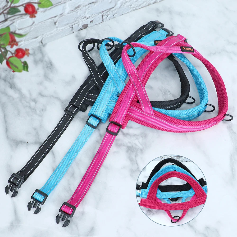 No Pull Dog Harness Soft Padded Dog Harnesses Vest Reflective Pet Training Harnesses Durable For Small Medium Large Dogs Bulldog