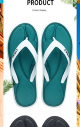 3D Memory Sponge PU Massage Men's Flip Flops Summer Antiskid Outdoor Sandal Clip Casual Beach House Rubber Soft Women Slippers