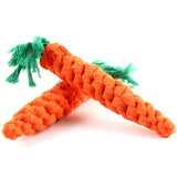 Cat Toys Carrot Pet Toys Durable Cotton Rope Woven Puppy Chew Toys for Cats Molar Cleaning Teeth Pet Supplies Cat Accessories