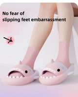 2024 Summer Gradient Shark Slippers Bathroom Slippers Household Anti slip Flat Shoes Girl Boy Beach Shoes Children's Fun Sandals