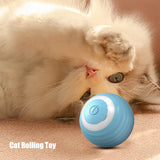 Automatic Moving Bouncing Rolling Ball with LED Lights Self Rotating Ball Rechargeable Pet Exercise Chase Toy for Indoor Cats