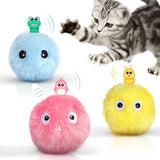 Plush Smart Ball Interactive Cat Toys Electric Catnip Training Toy Kitten Touch Sounding Pet Product Squeak Cats Toy Ball