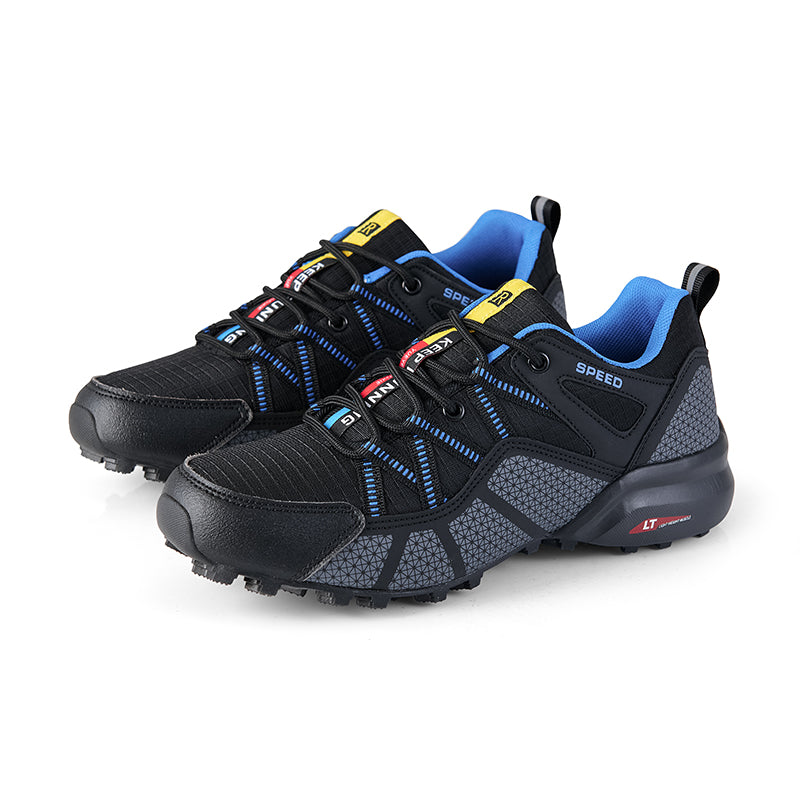 2024 New Men's Outdoor Mountaineering Shoes Cycling Shoes Outdoor Breathable Anti slip Off road Shoes