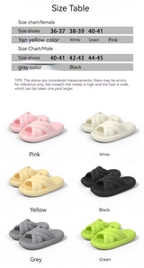 2024 Thick Platform Bathroom Home Slippers Women Fashion Soft Sole EVA Indoor Slides Woman Sandals Summer Non-slip Flip Flops