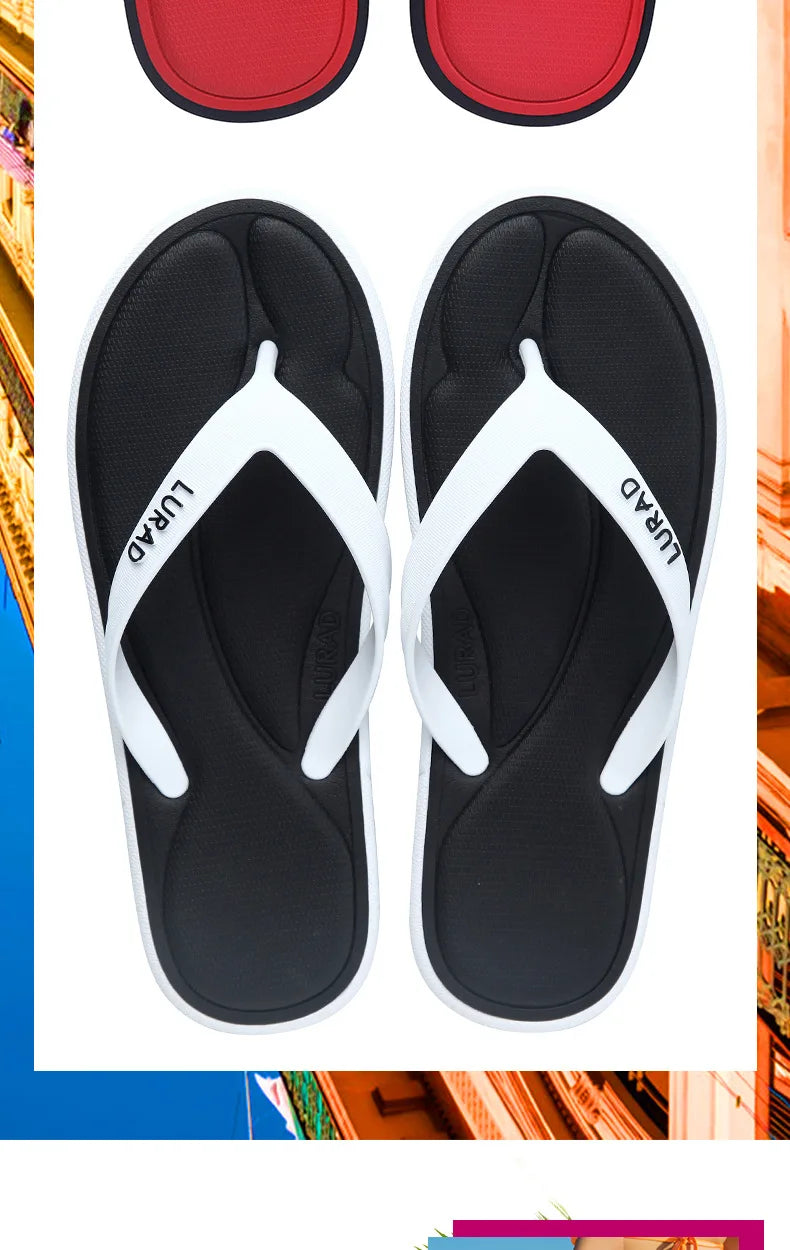 3D Memory Sponge PU Massage Men's Flip Flops Summer Antiskid Outdoor Sandal Clip Casual Beach House Rubber Soft Women Slippers