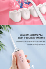 Portable Smart Electric Oral Irrigator Water Flosser 4 Jets 3 Modes Rechargeable Dental Water Jet Irrigator Dental Teeth Cleaner