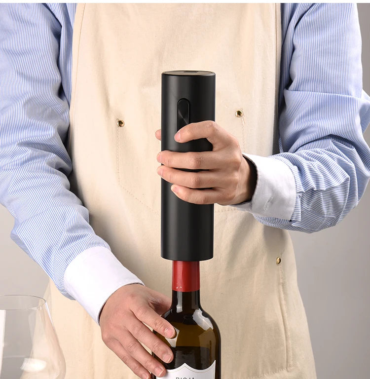 Electric Wine Opener Automatic Corkscrew Wine Openers Battery Bottle Opener Foil Cutter Kitchen Bar Can Opener