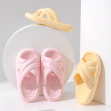 2024 Thick Platform Bathroom Home Slippers Women Fashion Soft Sole EVA Indoor Slides Woman Sandals Summer Non-slip Flip Flops