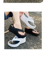 2024 Summer Flip Flops New Thick Sole Slippers for Women Platform Wedges Heel Modern Slippers EVA Ladies Sandals