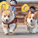 NONOR Halloween Party Dog Clothes Funny Cowboy Dressing Up Jacket Coats French Bulldog Chihuahua Costumes for Small Large Dogs