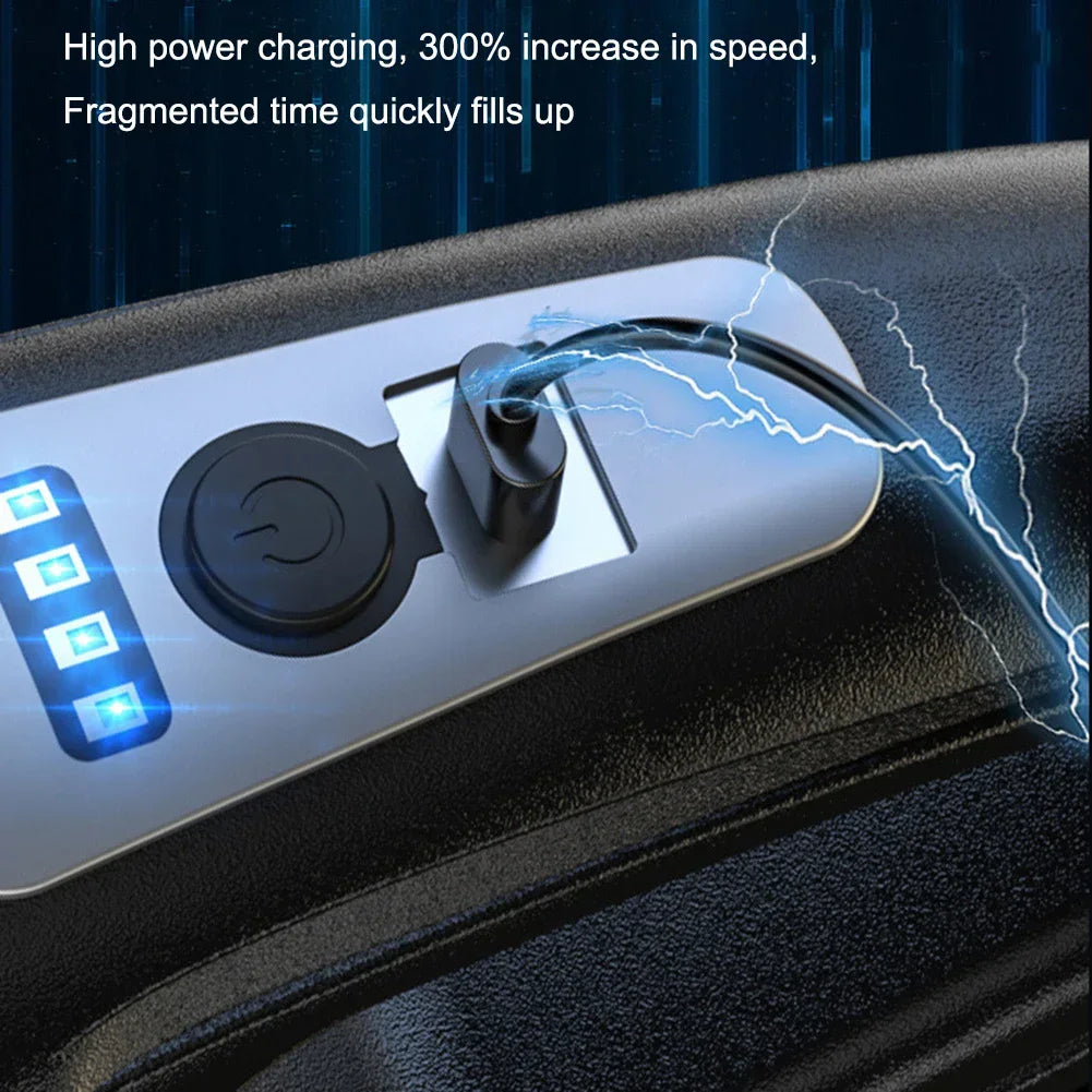 120W Portable Car Vacuum Cleaner USB Charging Handheld Cordless Vacuum Cleaner Powerful Suction for Auto/Home/Office/Pet Hair