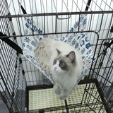 Cat Hanging Hammock with Adjustable Straps Double-Sided Pet Cage Hammock Hanging Bed Resting Sleepy Pad for Small Animals Pets