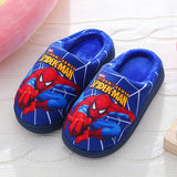 Spider Man Pattern Children Cotton Slippers Autumn Winter New Kids Indoor Shoes Cartoon Fashion Warm Baby Boys Cottonslipper