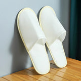 5 PCS Portable Slippers Men Women Hotel Disposable Shoes Unisex Business Travel Spa Home Guest Party Indoor Folding Slippers