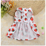 Pet Clothes Dog Dress For Female Pet Cat Puppy Floral Princess Skirt S-Xl