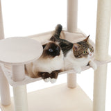 Multi-Level Cat Tree Tower with Condo Scratching Post for Cat Furniture House Cat Scratcher Cat Supplies Cat Toy