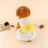 Pet Clothes Dog Dress For Female Pet Cat Puppy Floral Princess Skirt S-Xl