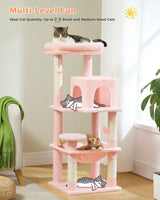 Multi-Level Cat Tree with Scratching Post Luxury Cat Tower with Condo House Cat Scratcher for Indoor Cat Accessories Pet Cat Toy