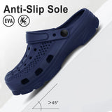 Litfun Fashion Clogs For Men EVA Lightweight Hole Garden Shoes Outdoor Men Beach Sandals Home Bathroom Shoe Unisex Casual Slides