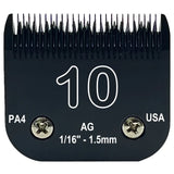 Black Detachable Pet Dog Grooming Clipper Stainless Steel Blades Set,Compatible with Andis,Oster A5,Wahl KM10 Series Clippers