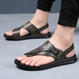 Casual flip-flops men's summer anti-skid outdoor dual-use sandals, ultra-fine plywood slippers, sandals and sandals for men