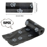 24/40 Rolls Pet Poop Bags 15 Bags/Roll Disposable Dog Eco Waste Bags with Dispenser Leak-Proof Outdoor Clean Pets Supplies New