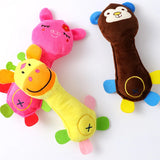 Cute Plush Toy Sound Toy Stuffed Squeaky Animal Squeak Dog Toy Cleaning Tooth Dog Chew Rope Toys