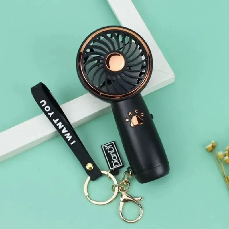 Fan Summer Mini USB Charging Small Fan Cute Cartoon Portable Handheld Fan