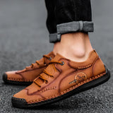 Leather designer Men Trend Casual Shoes Breathable Male Non-slip Footwear Golf Shoes Light Men Loafes Avenue merchant shoes