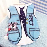 Pet Dog Clothes Cartoon Clothing Puppy Dogs Soft Vests Summer Shirt Casual T-Shirt for Small Pet Supplies