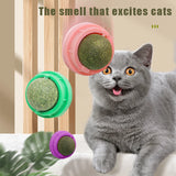 Natural Catnip Cat Wall Stick-on Ball Toy Scratchers Treats Healthy Removes Balls to Promote Digestion Cat Grass Healthy Supplie