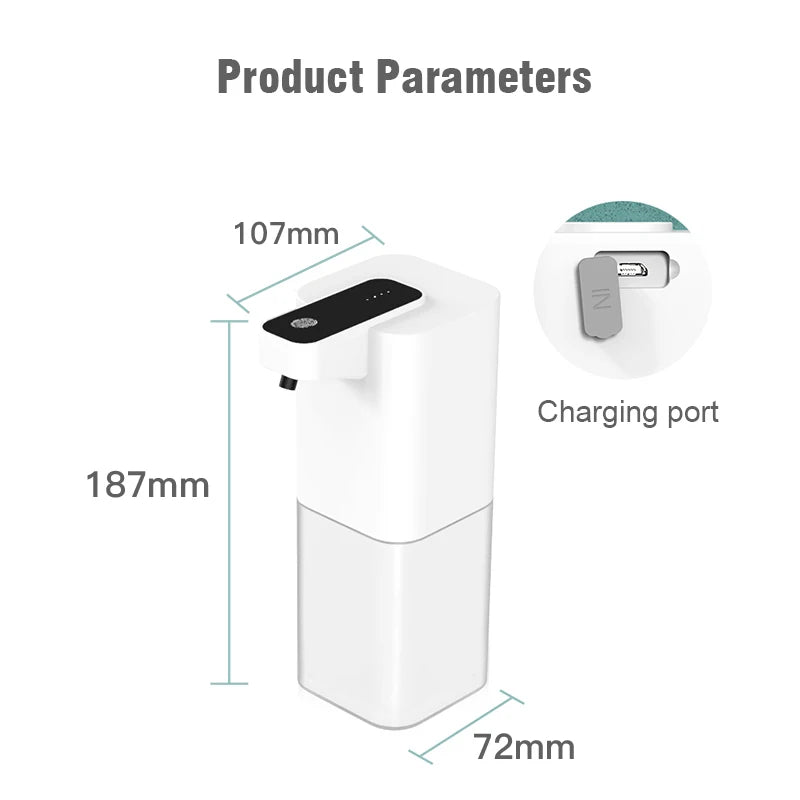 Automatic Liquid Soap Dispenser Touchless Infrared Sensor Hand Free Soap Hand Sensor Dispenser Smart Foam Machine USB Charging