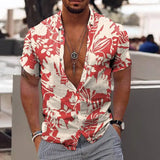 2024 Coconut Tree Shirts For Men 3d Printed Men's Hawaiian Shirt Beach 5xl Short Sleeve Fashion Tops Tee Shirt Man Blouse Camisa