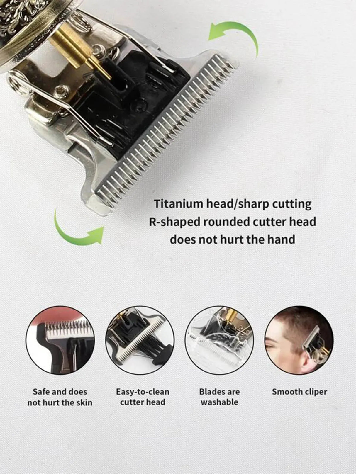 T9 LCD Electric Hair Clipper Oil Shaving Head Electric Pusher Carving Electric Shaver Rechargeble Hair Trimmer for Men Care